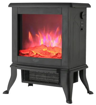 Image de Cheminée électrique, design compact, 2 niveaux de chauffage, protection contre la surchauffe, adaptée à plusieurs environnements, effet de flamme réaliste