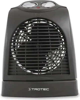 Produktbild von TROTEC Heizlüfter TFH 22 E in der Trendfarbe Mocca mit 90°-Oszillation und Schutzart 2, 2 Heizstufen (max. 2000 W),1 Kaltstufe (Ventilatorfunktion) für Wohnräume, Büros, Werkstätten