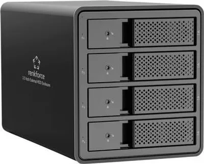 Produktbild von Renkforce RF-6647598 8.9 cm (3.5 Zoll) Festplattengehäuse 4 Bay 3.5 Zoll USB-A (USB 3.0) (RF-6647598)