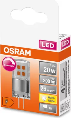 Immagine prodotto di OSRAM OSR LED pin 2W/827 G4 300lm dim 1 unità