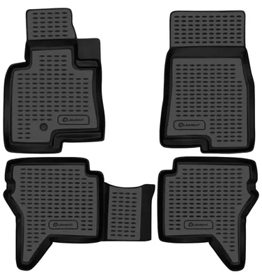 Image de ELEMENT Tapis de sol 3D en caoutchouc compatibles avec Mitsubishi Pajero, 2002-2006 | 4 pièces