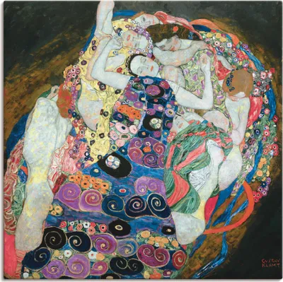 Produktbild von ARTland Leinwandbild Die Mädchen (Die Jungfrau) Größe: 70x70 cm