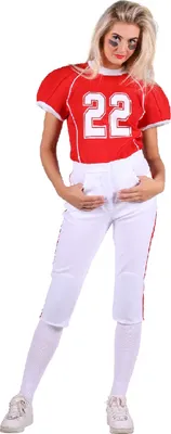 Produktbild von T2734-0502-XS rot-weiß Damen Football Trikot Rugby Kostüm Gr.XS