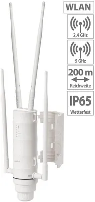 Image de 7links WLR-1200 Antenne répéteur WiFi extérieure résistante aux intempéries avec amplificateur 1 200 Mbit/s Routeur