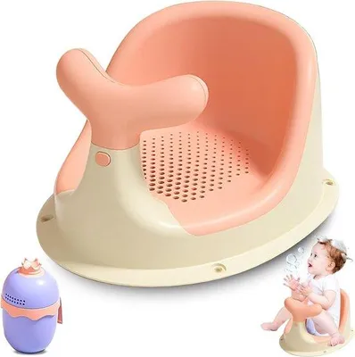 Produktbild von Babybadhulp für Kleinkinder, ergonomisch und sicher, anti-slip-Zuignäpfe bis 8 Monate