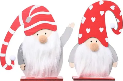 Obrázek produktu pro Dřevěné vánoční ozdoby na stůl, vánoční dekorace na psací stůl pro vánoční výzdobu