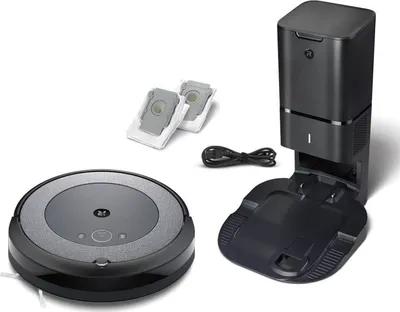 Produktbild von iRobot Roomba i455840 verbundener Saugroboter mit Kartierung und automatischer Absaugstation