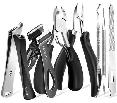Imagen del producto de Solidchoice - Juego de 7 cortaúñas profesionales para uñas gruesas