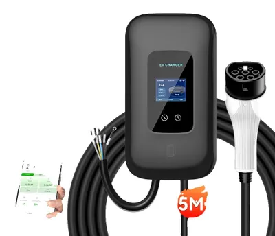 Obrázok produktu pre Nabíjačka pre elektromobily, inteligentné ovládanie cez aplikáciu, bezpečnostné funkcie, 22 kW, 32 A, trojfázová