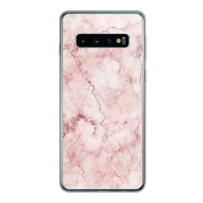 Produktbild von MuchoWow® Handyhülle Schutzhülle Hülle für Samsung Galaxy S10 Marmor - Rosa - Luxus Silikon Softcase Handy Hülle - Handytasche