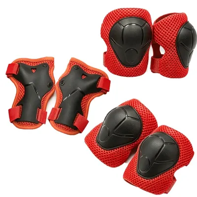 Produktbild von Verstellbare Knieschützer und Ellenbogenschützer für Kinder, 6-teiliges Set