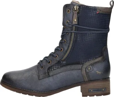 Image de Mustang Veterschoenen Hoog  Veterschoenen Hoog - Blauw - Maat 44