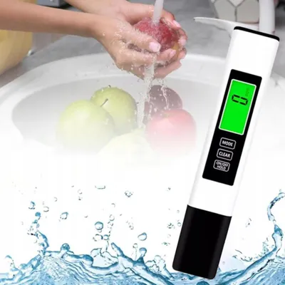 Obrázok produktu pre Tester čistoty vody 3 v 1 TDS EC teplota, kompaktný digitálny merač pre kontrolu filtrov, akvária a pitnej vody