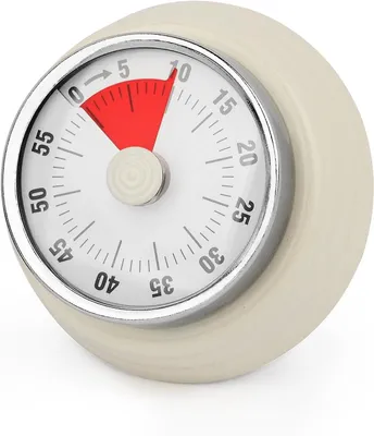 Produktbild von Visueller Küchentimer 60 Min – – Mechanischer Wecker für Kinder & Erwachsene – Magnetisch – Ideal für Klassenzimmer, Büro, Küche – Lernuhr Kinder & Autismus Hilfsmittel