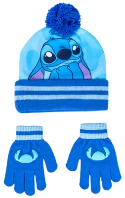 Produktbild von 2-tlg. Winter Mütze Set: Disney Stitch