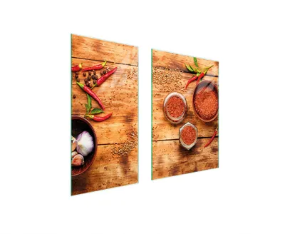 Produktbild von Glasschutzplatte 75x52 Chili