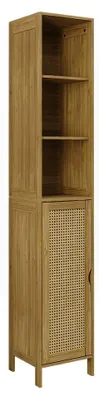 Productafbeelding van Bamboe badkamerplank, 30 x 170 cm, praktische opbergruimte voor badkameraccessoires
