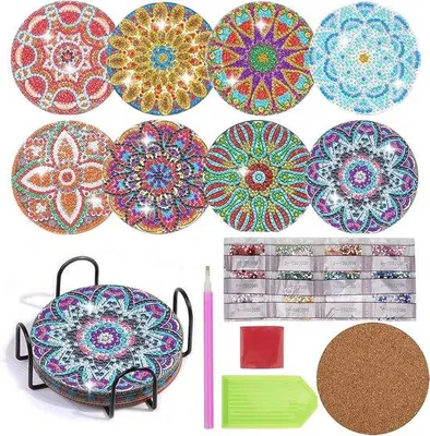 Zdjęcie produktu dla Akcesoria pomocnicze do malowania diamentowego: 8 x zawieszek pomocniczych
