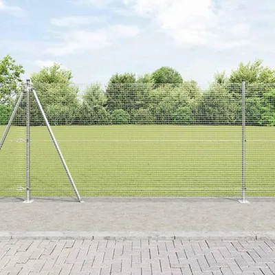 Obrázok produktu pre Maison Exclusive - Stĺp na plot. Strieborná 10 x 1,2 m (19 x 19 mm pletivo) Oceľ