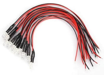 Zdjęcie produktu dla Lampka LED 12 V o średnicy 3 mm, 5 mm i 10 mm
