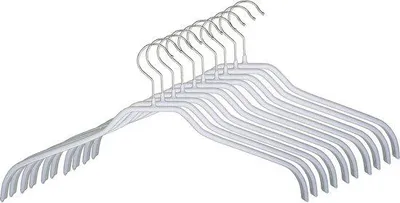 Immagine prodotto di Set di ganci in metallo bianchi, lunghezza 36 cm, 10 pezzi