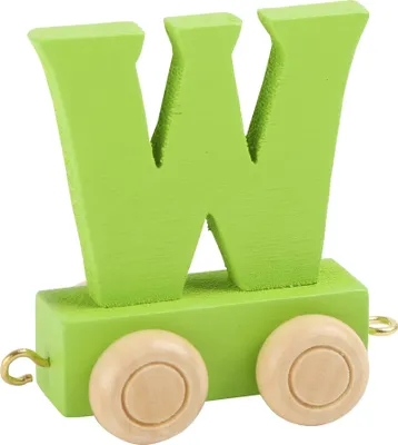 Produktbild von Small Foot Design 10373 'Buchstabenzug bunt' Holz Buchstabe W, grün (1 Stück)