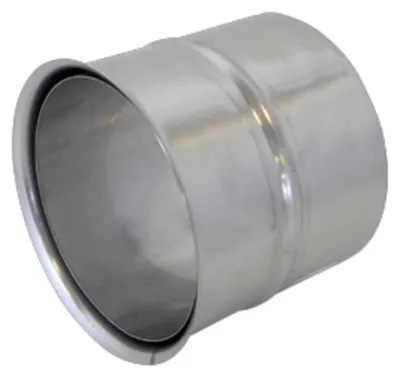 Produktbild von Bertrams VLE-Plus Wandfutter 19WFD130M Ø 130mmx0,6mm, doppelt, Edelstahl 1.4301