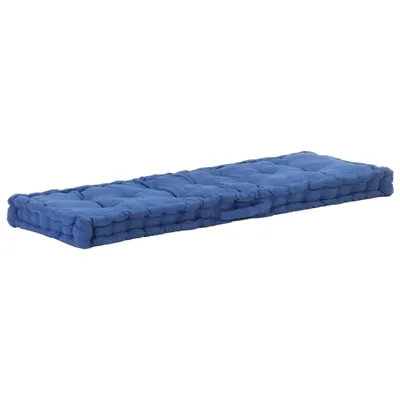 Immagine prodotto di Cuscino per Pallet e Pavimento in Cotone 120x40x7 cm Blu Chiaro