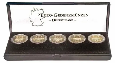 Produktbild von Lindner S2090 Münz-Etui für einen Satz 2 Euro-Gedenkmünzen Deutschland
