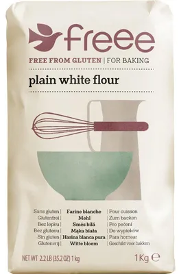 Immagine prodotto di Farina di Grano Bianco Freee 1000g – Macinata finemente, senza glutine, versatile per la cottura al forno