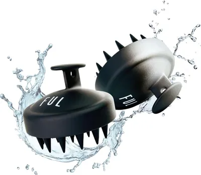 Image de Appareil de massage du cuir chevelu avec une brosse en silicone ultra-douce, idéal pour stimuler la pousse des cheveux et exfolier le cuir chevelu