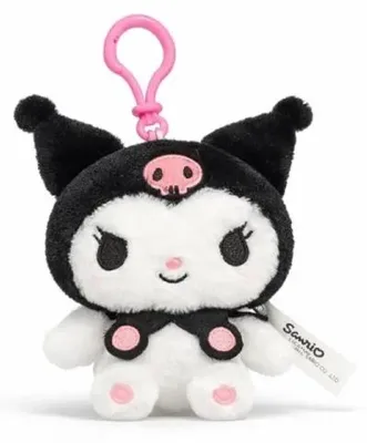 Zdjęcie produktu dla Hello Kitty Fluffy Kechain Kuromi Czarna 13cm - Durabo