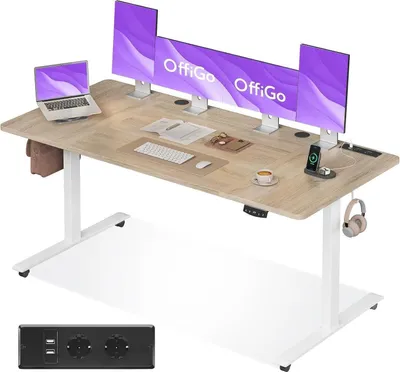 Immagine prodotto di Scrivania regolabile in altezza 180 cm elettrica con porta USB e funzione di memoria