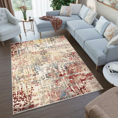Obrázok produktu pre Tapiso Koberec RIVIOLI Moderný dizajn Béžová Obývacia izba 120 x 170 cm
