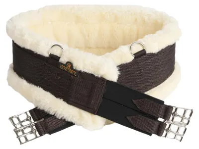 Obrázek produktu pro Kentucky Horsewear Podbřišník z jehněčí kůže Hnědý podbřišník