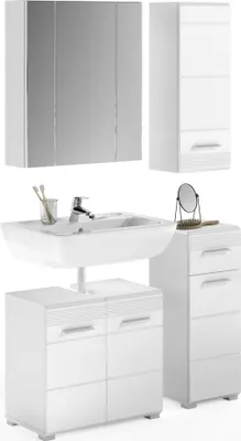 Produktbild von Meublorama XX-X18A9B03, Weiß, 4 Tür(en), 1 Schublade(n), 1 Regale, 340 mm, 1060 mm