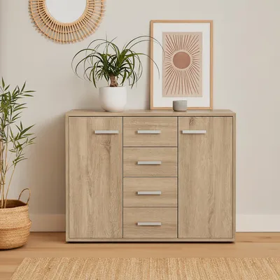 Produktbild von Sideboard Nina mit 4 Schubladen Sonoma