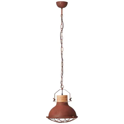Produktbild von Brilliant Pendelleuchte Emma Rost Holz Ø33cm max. 40W E27 kürzbar