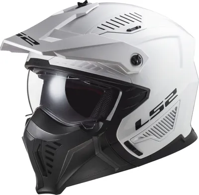 Image de LS2 OF606 Drifter Solid Motorcycle Helmet White L - Confort et sécurité