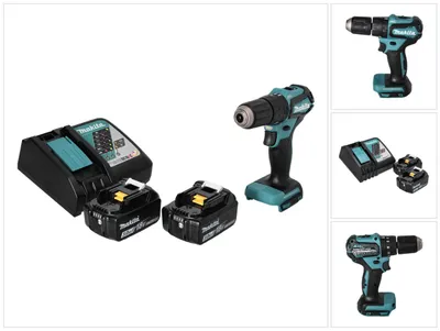 Immagine prodotto di Makita DHP 483 RF 18 V 40 Nm Brushless Cordless Drill + 2x 3.0 Ah Batterie + Caricabatterie
