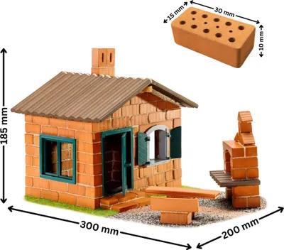 Zdjęcie produktu dla Zestaw do budowania z miniaturowych klocków - Dom z grillem