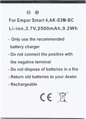 Obrázek produktu pro Avizar, náhradní baterie Emporia Smart 4 Li-ion 3,7V 2500mAh 9,2Wh, bílá