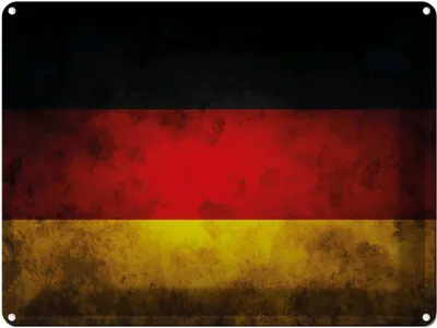 Produktbild von vianmo Blechschild 30x40 cm Flagge Deutschland Fahne Wappen