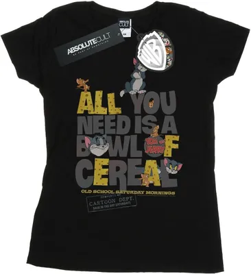 Produktbild von Tom And Jerry - "All You Need Is" T-Shirt für Damen BI43693 (L) (Schwarz)