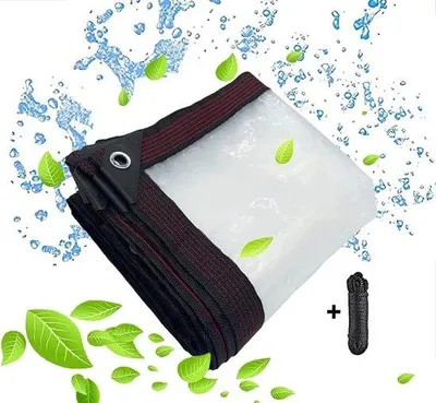 Produktbild von Famanu Abdeckplane Transparent - Wasserfest, 2 x 2 m