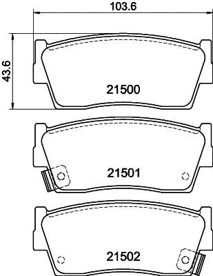 Produktbild von HELLA Bremsbeläge Satz Vorne Bremsklötze für SUZUKI Vitara SUV (ET, TA, TD) 8DB 355 016-371