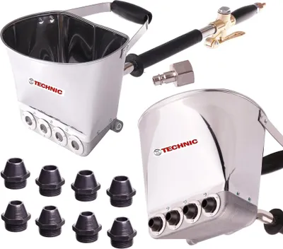 Produktbild von TC TECHNIC Pneumatische Zementspritzpistole 4 l, Metalldüsen-fi 19 mm