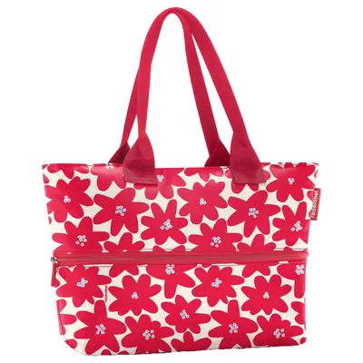 Produktbild von reisenthel shopper e1, Einkaufstasche, Tragetasche, Daisy Red, 12 L, RJ3090