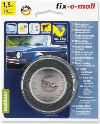 Imagen del producto de Soporte de pared RITTERRATH, color negro, capacidad de 40 kg, longitud de 150 cm, diámetro de 19 mm