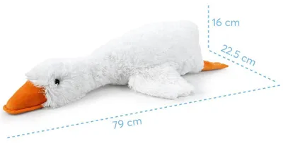 Immagine prodotto di Oca di peluche Hrysha. bianco. 79 cm